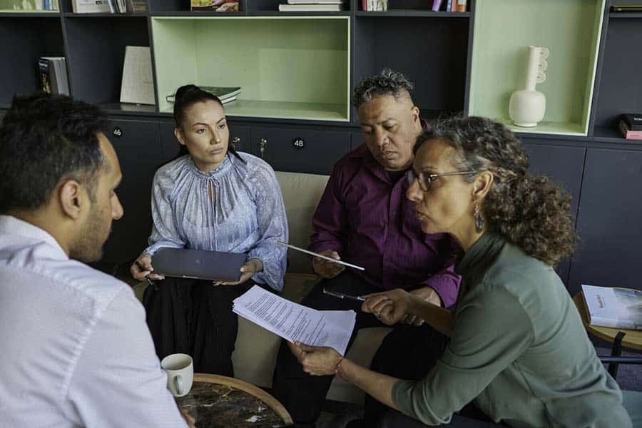 Māori business team meeting