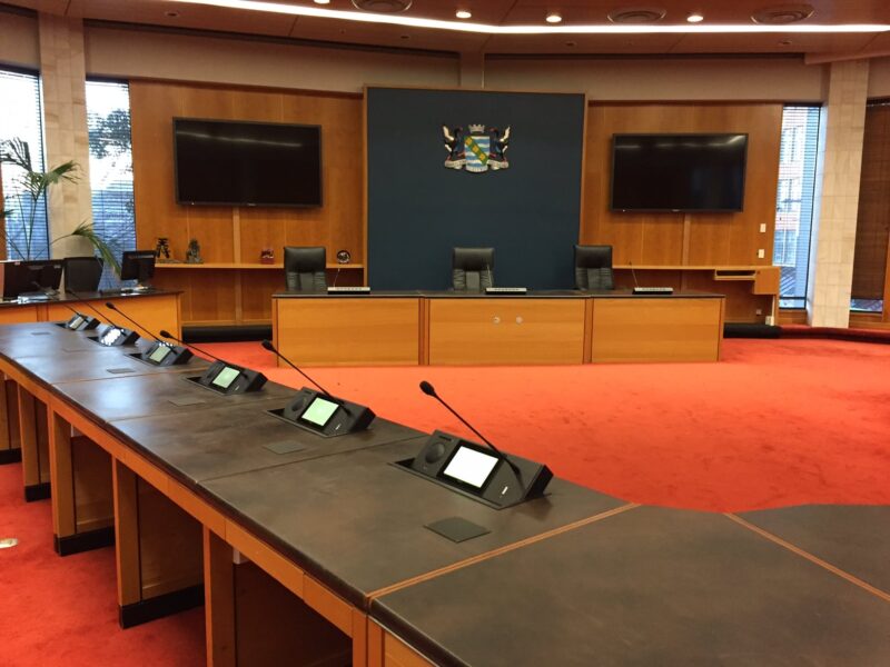 Hamilton City Council Audio Visual project.